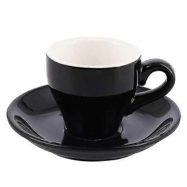Macaron Espresso Sort Italiensk Kaffekop Black