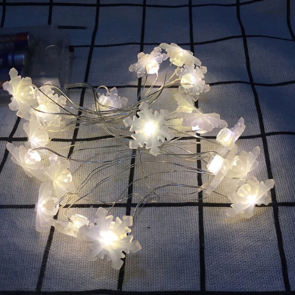 Juldekoration presentask, ljusgirlanger, julbelysning, 2 meter 20 ljus, rådjurshuvud