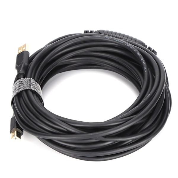 Mindpure printerkabel US009 All Copper Core USB2.0 10 meter sort dataskrivekabel til printerkopimaskine