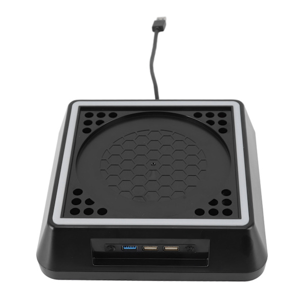 Alareiden jäähdytystuuletin 2,4A 5V 3 tuuletusnopeutta Touch-kytkin USB-jäähdytystuuletin Light Barilla Xbox Series X Black