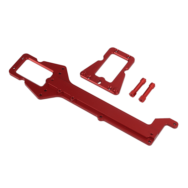 Byte av övre chassi i RC legering med hög hållfasthet Utsökt övre chassiplatta för Traxxas LaTrax Teton 1/18 RC Car Red