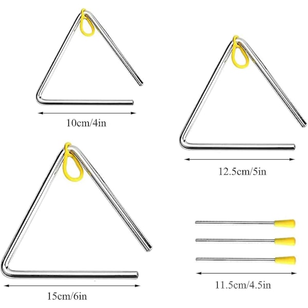 Triangle-perkusjonsinstrumentsett for barn