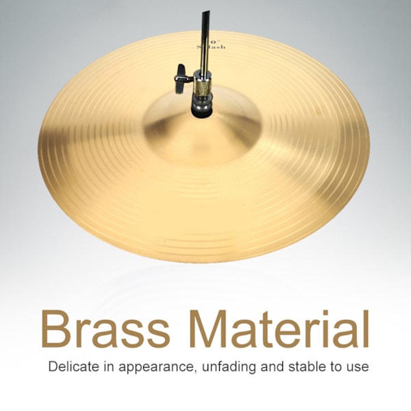 IRIN Durable Brass 10in Splash Cymbal Musical Instrument Accessory för trumset