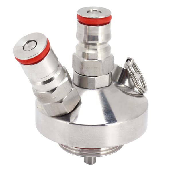 【NX】Mini Keg øldispenser sæt rustfrit stål kugleøldispenser aflastningsventil kompatibel med 2L/3,6L/5L fad