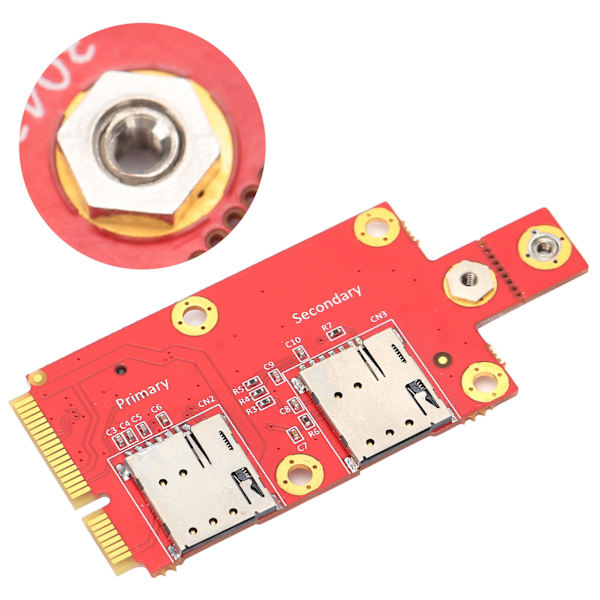 M.2 til Mini PCIE-adapterkonverteringsmodul med SIM-kortslot Tilbehør til bærbar computer