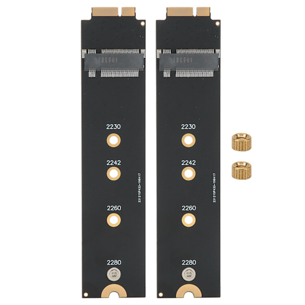 2st för SATA M.2 NGFF SSD till 2010 2011 för OS X Air A1370 A1369 Converter Adapter Card (12+6 kontakter)