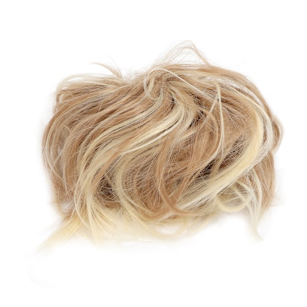 Fluffy hår Bun Extensions Høytemperatur Fiber Messy Bun Hair Piece Rufsete Updo Hair BunsQ17-19H613#