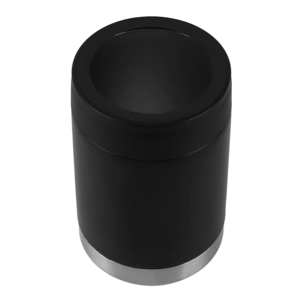 12oz Drikkekjøler Svart Dobbel Vegg Isolasjon Rustfritt Stål Isolert Flaskekjøler for Bil