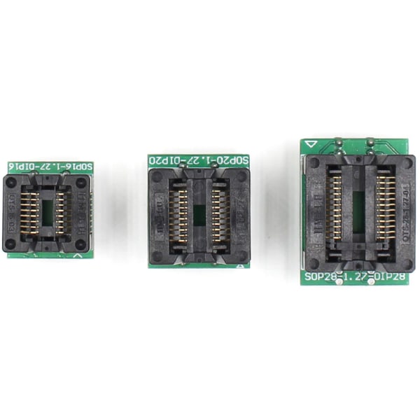 3kpl monitoiminen integroidun piirin testeri, transistoritestauslaite, vain 3 testialustaa SOP16+SOP20+SOP24, malli: 3 testialustaa