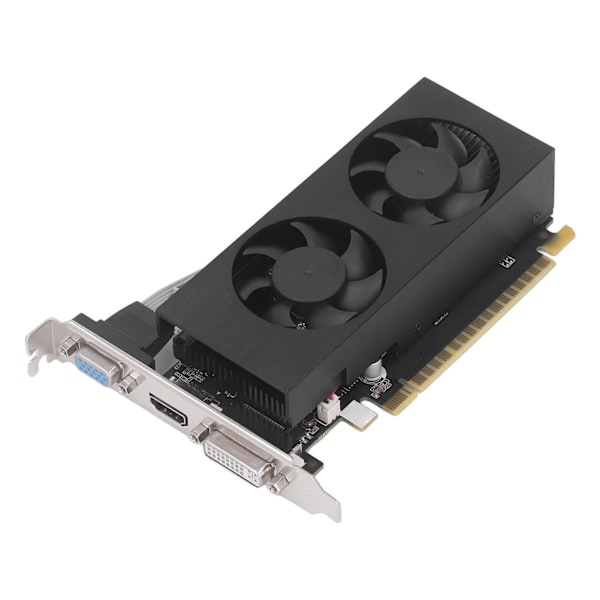 GTX750 4G DDR5 grafikkort med 2 kjølefans 128-biters støtte VGA DVI HD Multimedia Interface GPU grafikkort for PC GTX750 4G DDR5