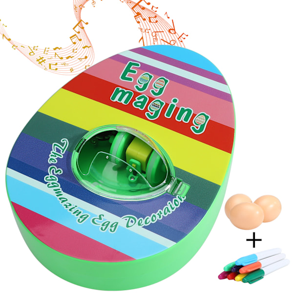 DIY Ægte Æg Doodle Legetøj Elektrisk Malemaskine til Påskeæg