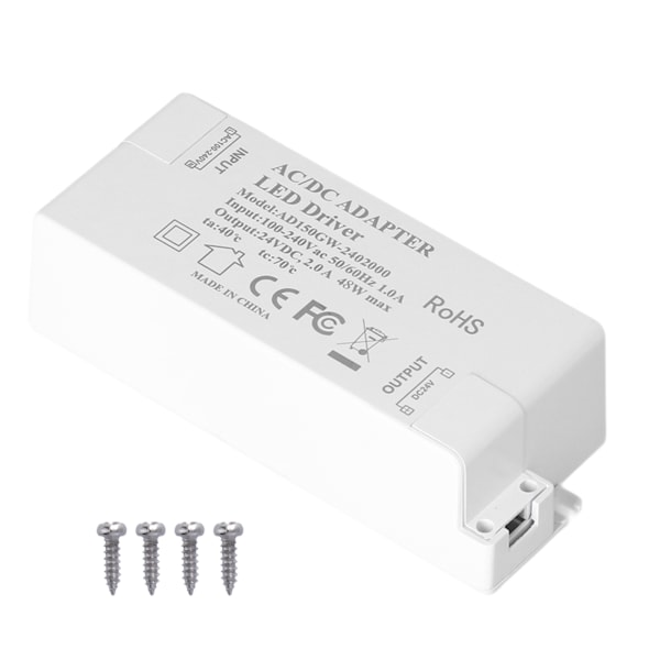 LED-drivrutin Termiskt skydd Säker isolering Lätt bärbar Hållbar LED-transformator