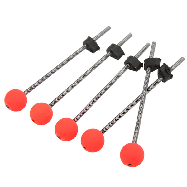 5 ST Mini Vinteris Fiske Stang Toppspiss Bærbar Utendørs Fiske Stang Rød Ball VårtipsM