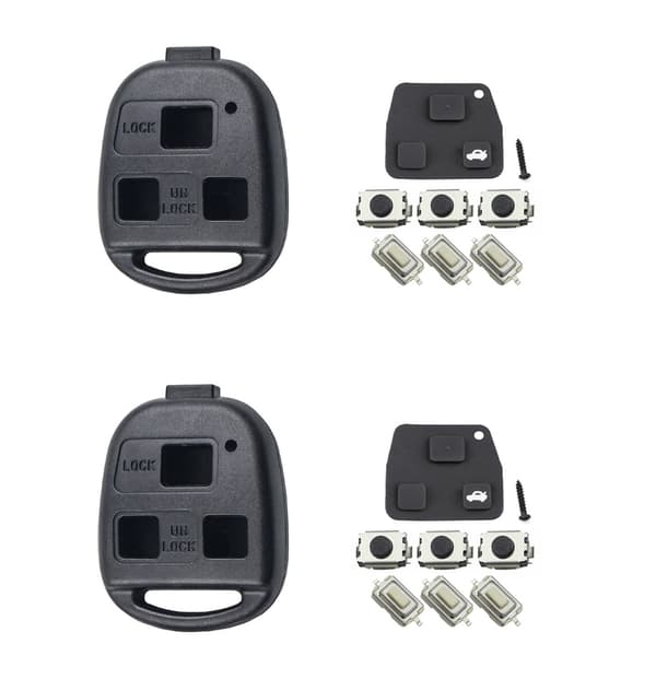 ckelskal kompatibelt med Toyota - 2 elle 29 3 knappar kit   2-pack