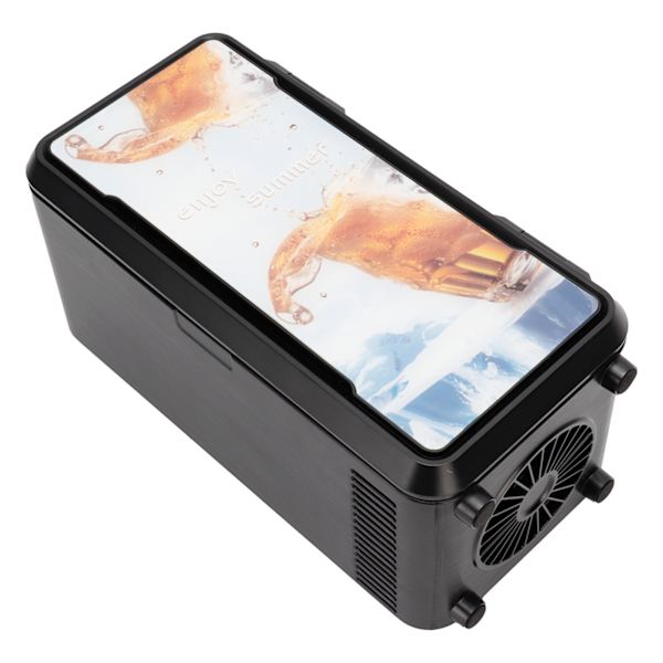 Mini-jääkaappi USB Nopeajäähdytys Sähköinen Jääkaappi Jäähdytin Lämmitin Kosmetiikalle Juomille Musta 18W