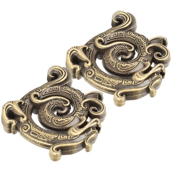 2 stk. Røgelsespindholder til Røgelsespinde Sandeltræsbrænder Legering Meditation Yoga Drageformede Ornamenter (Bronze)