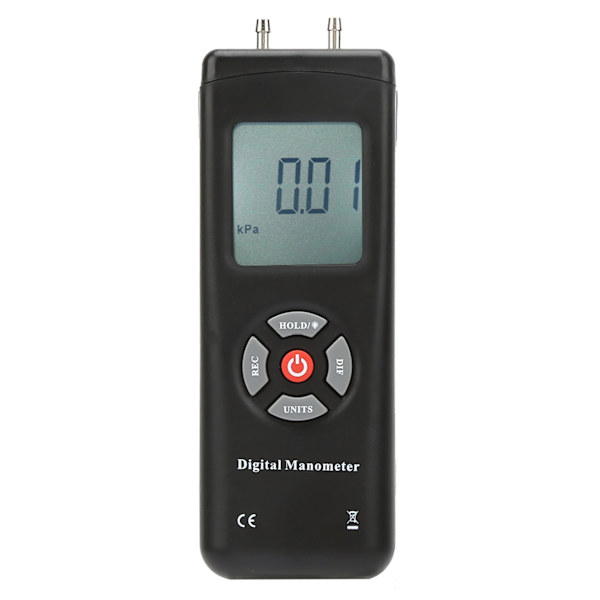 TL100 Digital differensialtrykkmåler Håndholdt differensialtrykkmåler