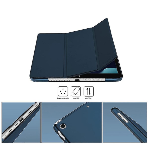 Deksel kompatibel med Ipad Pro 11 (2020/2021), Hard Back Flip Cloth Texture Flip Protective Case blue