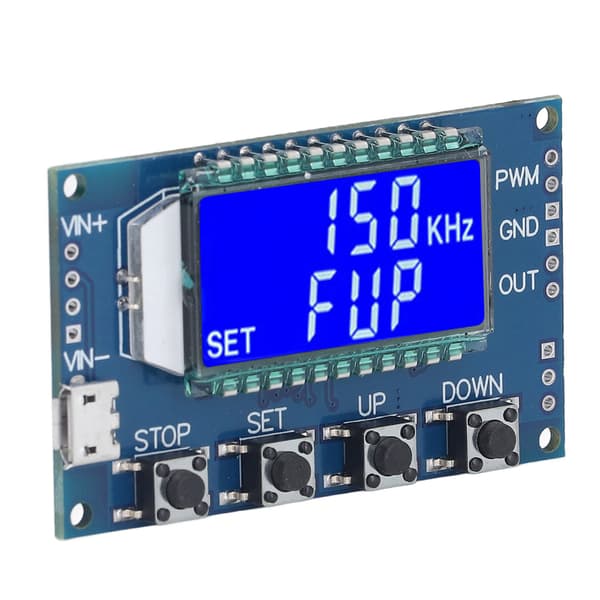 PWM Puls Firkantet Rektangulær Bølge Signal Generator Modul med LCD Display Justerbar Frekvens