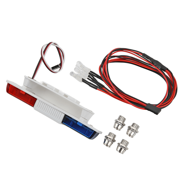 RC bil LED-lampor Fjärrkontroll Crawler Simulering Flash Lamp Bar Vit ljus med 4 LightsSquare