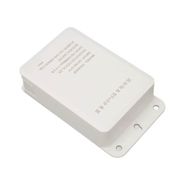 Strømforsyningsmodul PoE Adapter Hvid Vandafvisende Stabil Overførsel Høj Effekt 48V til 12V PoE Splitterboks til Kamera
