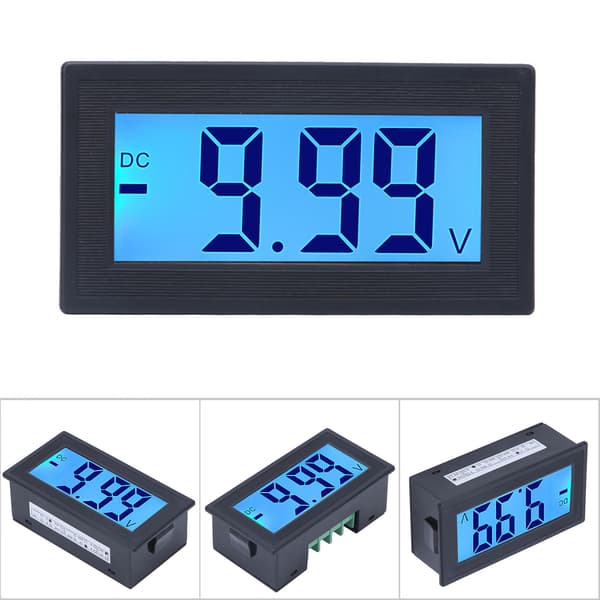 YB5135DB DC Digital Voltmeter LCD Display Spændingsmåler AC100-240V Strømforsyning DC 0-10V