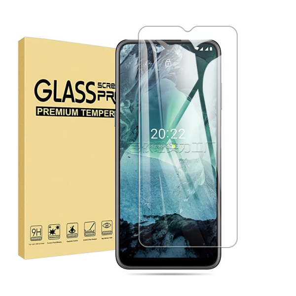 [2-pack] Härdat glas för Nokia G21/G22/G11, 0,26 mm skärmskydd med 99 % hög transparens, anti-fingeravtrycksskydd med 9H hårdhetsglas