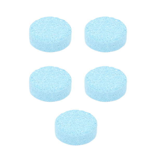 5 stk. Solcellepanel Solid Rengøringsmiddel Bærbar Kompakt Bil Forrude Viser Tablet Effervescent Tablet