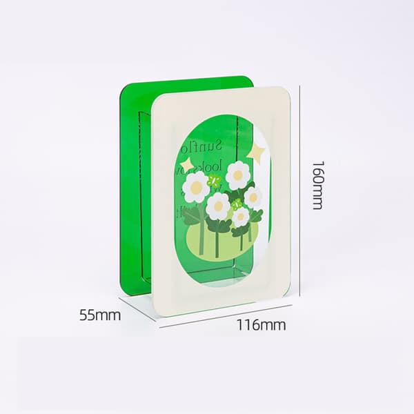 Akryl Vas Modern Buketthållare Klar Växt Blomsterbehållare Estetisk Rumsdekor Daisy