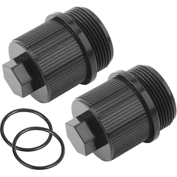 2-pack 190030 avtappningsplugg för Pentair Clean & Clear Plus, poolavtappningsplugg med O-ring, ersättningslock As shown