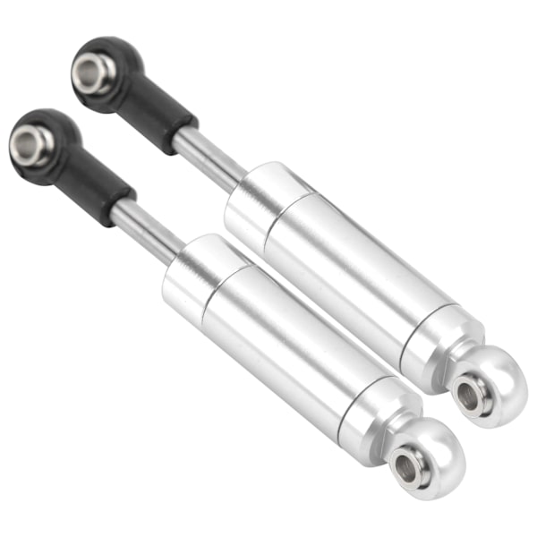 2 stk RC 72mm fjedrløse støddæmpere i legering til TRAXXAS SLASH 2WD 1/10 RC bil Sølv
