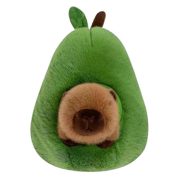 【NX】Avokado Kapybara Pehmolelu Realistinen Kapybara Pehmolelu 35cm