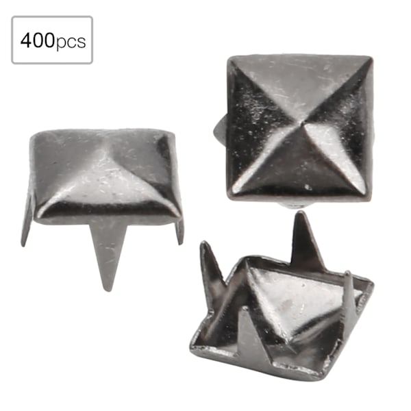 400 kpl 4MM-7MM DIY Nahka käsityö Spike Nitar Neliömäiset Spike Nauloja Laukut Kengät Vyö Tarvikkeet Ase Väri 6mm