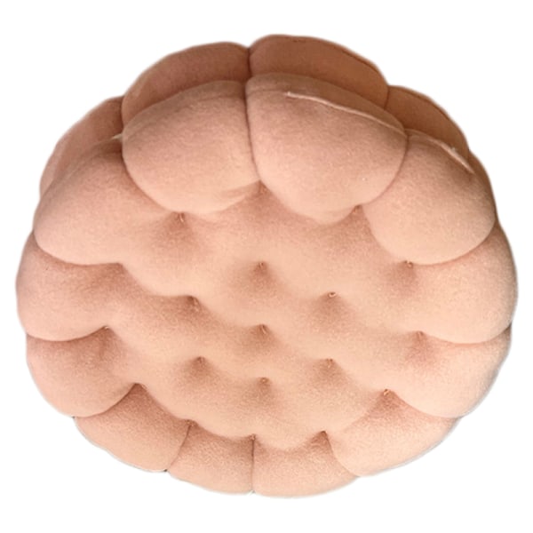Cookie Kudde Söt Mjuk Andas PP Bomull Fyllning Sittdyna för sovsal Sovrum Sängbord 450g Strawberry Pink