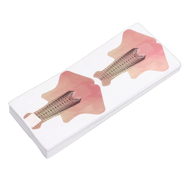 100 st Nail Form Extension Stickers Numbers Längder Markerade Självhäftande Nail Tips Guide Sticker