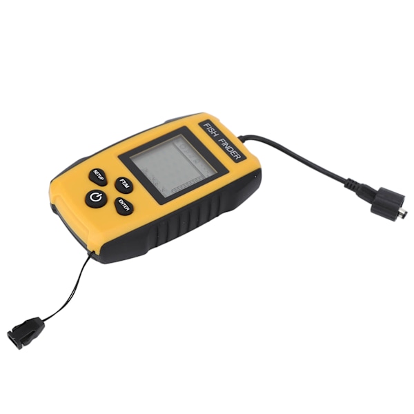 Bærbar Fish Finder Ekkolod Sensor Kajak Kabelforbundet Håndholdt Fish Depth Finder med LCD-skærm til Båd Sø Hav Is