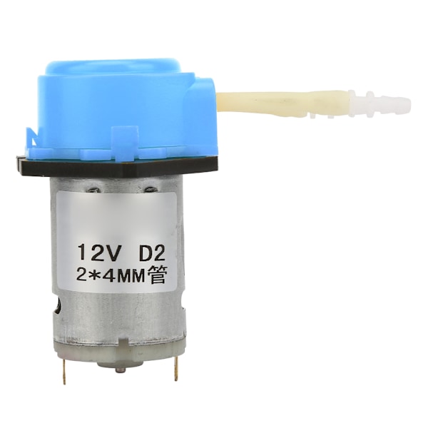 DC12V blå mikro vann flytende peristaltisk pumpe for akvarium lab Analytisk 2*4 mm