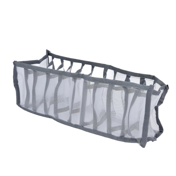 Undertrøjsorganisator Mesh Foldbar Åndbar Multi-celler Sokker Opbevaringsboks til BH Trusser 11 celler