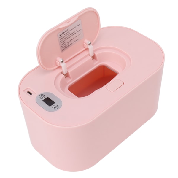 Baby vådserviet varmer USB konstant temperatur bærbar vådserviet varmer temperatur justering varm holder dispenser 5V pink