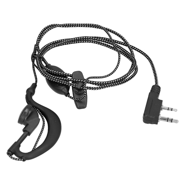 Walkie Talkie hörsnäcka med tjocktrådig flätad trådpropp för Baofeng BF-6 7 8s Uv5r