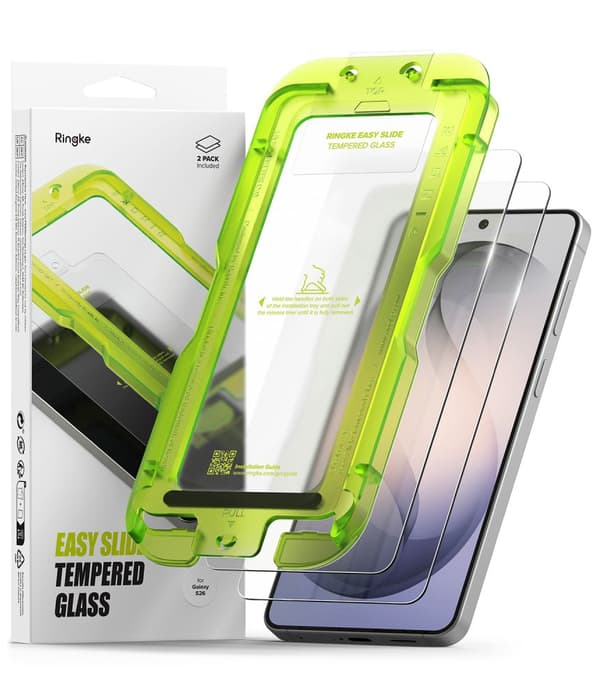 【NX】Ringke Galaxy S26 2-PACK Easy Slide Screen Protector Tempered Glass 100