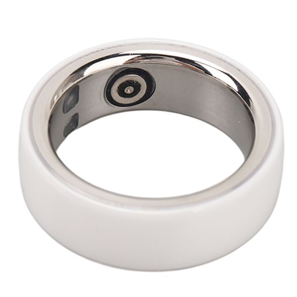 Smart Ring Vattentät Multifunktionell Lättviktssömn Sportövervakning Fitnessring för Män Kvinnor Träning Fritid Vit Storlek 20