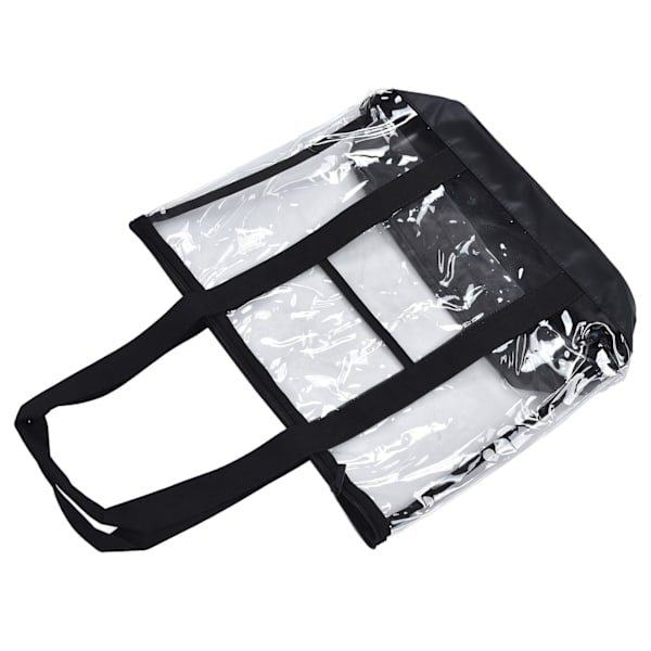 Transparent strandtaske Vandtæt PVC Klar stofpose med lynlås til poolcamping picnic gymrejser
