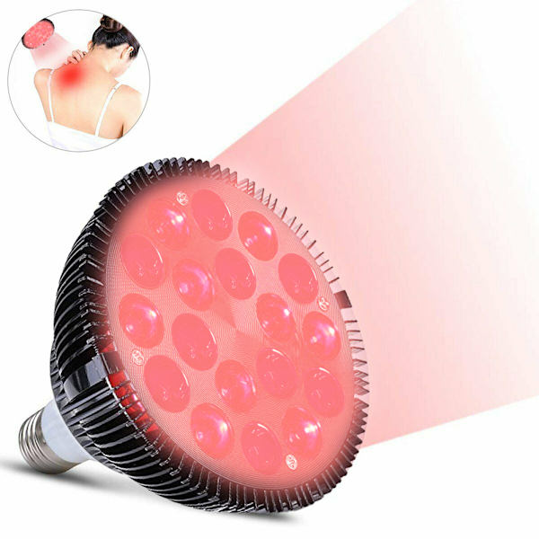 Rødt lyslampe 54W Rød LED-lysbehandlinglampe Rød 660nm og 850nm nær infrarød LED-lamper
