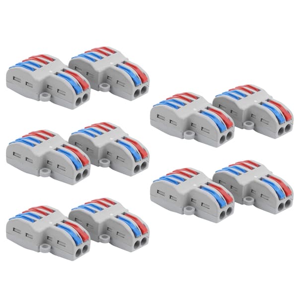 【NX】10 stk kompakte ledningstilkoblinger Spakmutter Koblingsblokk SPL Quick Connect Utstyr SPL-42