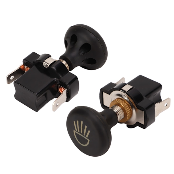 2 stk Forlygter Push Pull Switch Golfvogn Lysstyring Switch Knappudskiftning til E-Z‑GO