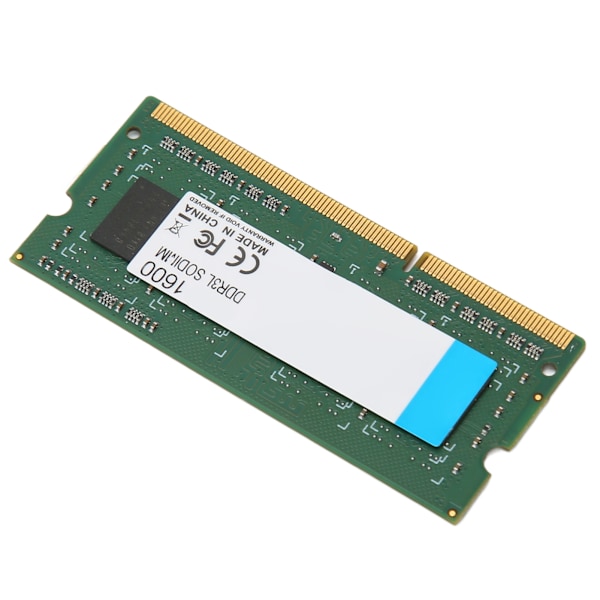 DDR3L SODIMM 1600MHz RAM 64Bits Bredd 204Pin Dataanslutning Plug and Play 1600MHz RAM för bärbar dator 8GB