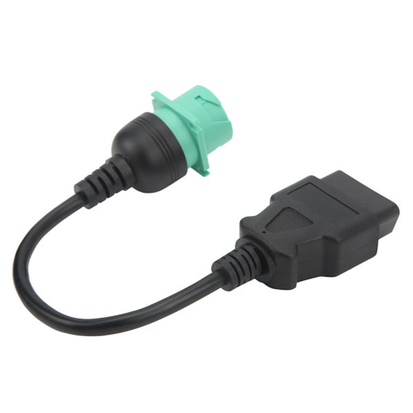OBD2 lastbil diagnostisk kabeladapter 9-stift hane till 16 stift honkontakt utbyte för Cummins dieselmotor