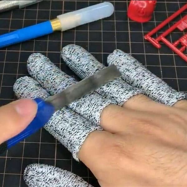 5-pack Skärskyddande fingerhandskar, resistenta fingerskyddshandskar N