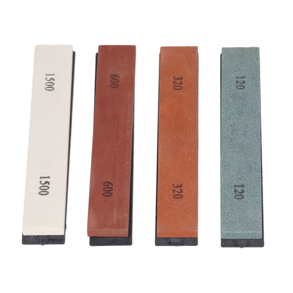 4 stk Knivslibesten Kniv Robust Sikker Blad Slibesæt Whetstone 120 320 600 1500 Grit